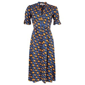 Diane Von Furstenberg Erica Printed Midi Dress_Size 8